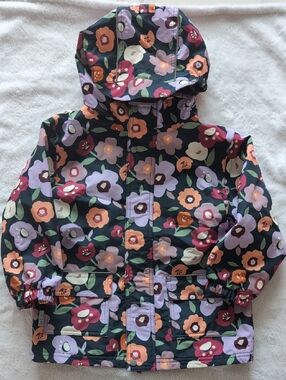 Jan & Jul Floral Fleece Lined Rain Coat